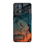 Geographical Map Oppo Reno7 Pro 5G Glass Back Cover Online