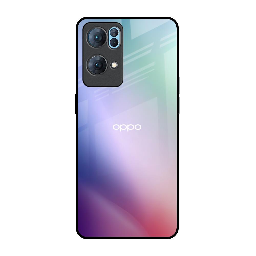 Abstract Holographic Oppo Reno7 Pro 5G Glass Back Cover Online