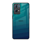 Green Triangle Pattern Oppo Reno7 Pro 5G Glass Back Cover Online