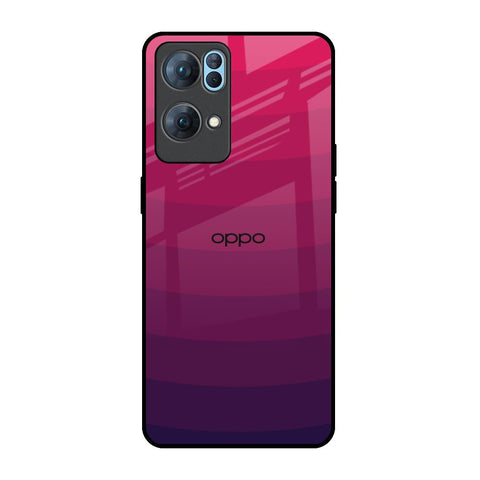Wavy Pink Pattern Oppo Reno7 Pro 5G Glass Back Cover Online