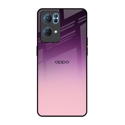Purple Gradient Oppo Reno7 Pro 5G Glass Back Cover Online