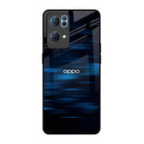 Blue Rough Abstract Oppo Reno7 Pro 5G Glass Back Cover Online