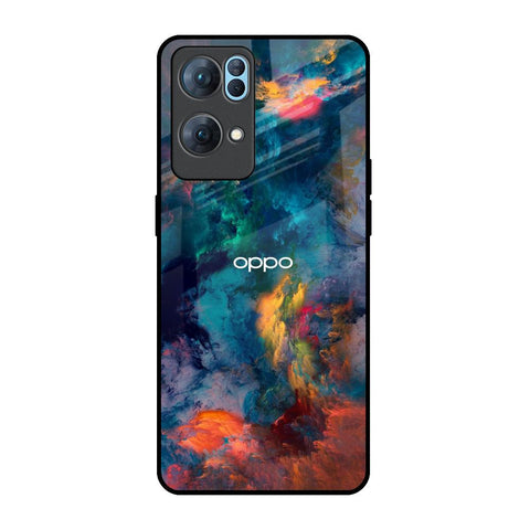 Colored Storm Oppo Reno7 Pro 5G Glass Back Cover Online