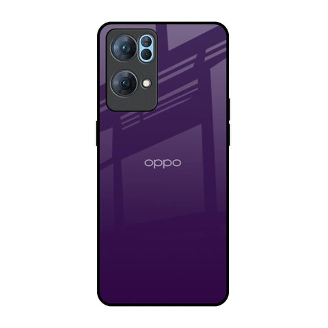 Dark Purple Oppo Reno7 Pro 5G Glass Back Cover Online