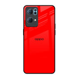 Blood Red Oppo Reno7 Pro 5G Glass Back Cover Online