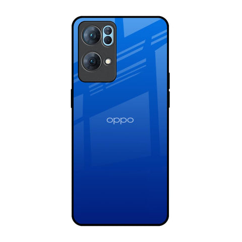 Egyptian Blue Oppo Reno7 Pro 5G Glass Back Cover Online