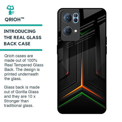 Modern Ultra Chevron Glass Case for Oppo Reno7 Pro 5G