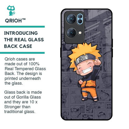 Orange Chubby Glass Case for Oppo Reno7 Pro 5G