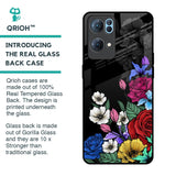 Rose Flower Bunch Art Glass Case for Oppo Reno7 Pro 5G