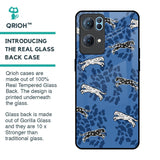 Blue Cheetah Glass Case for Oppo Reno7 Pro 5G