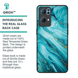 Ocean Marble Glass Case for Oppo Reno7 Pro 5G