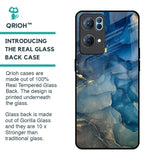 Blue Cool Marble Glass Case for Oppo Reno7 Pro 5G