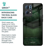 Green Leather Glass Case for Oppo Reno7 Pro 5G