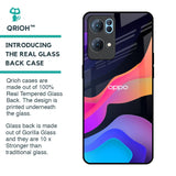 Colorful Fluid Glass Case for Oppo Reno7 Pro 5G