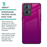 Magenta Gradient Glass Case For Oppo Reno7 Pro 5G