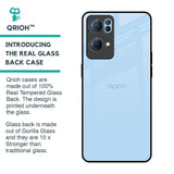 Pastel Sky Blue Glass Case for Oppo Reno7 Pro 5G