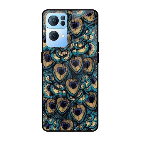 Peacock Feathers Oppo Reno7 Pro 5G Glass Cases & Covers Online
