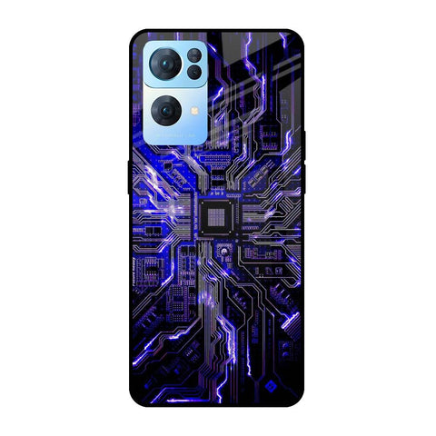 Techno Color Pattern Oppo Reno7 Pro 5G Glass Cases & Covers Online