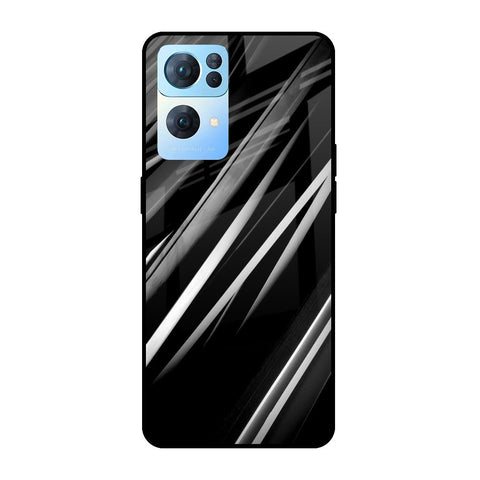 Black & Grey Gradient Oppo Reno7 Pro 5G Glass Cases & Covers Online