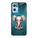 Adorable Baby Elephant Oppo Reno7 Pro 5G Glass Cases & Covers Online