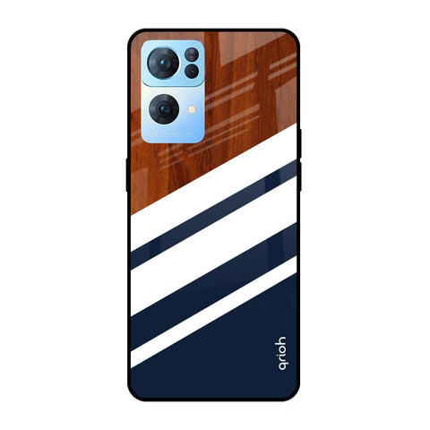 Bold Stripes Oppo Reno7 Pro 5G Glass Cases & Covers Online