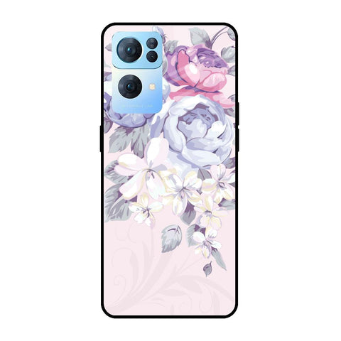 Elegant Floral Oppo Reno7 Pro 5G Glass Cases & Covers Online