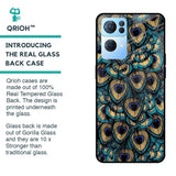 Peacock Feathers Glass case for Oppo Reno7 Pro 5G