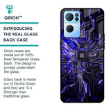 Techno Color Pattern Glass Case For Oppo Reno7 Pro 5G