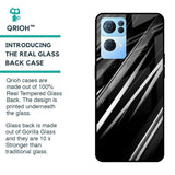 Black & Grey Gradient Glass Case For Oppo Reno7 Pro 5G