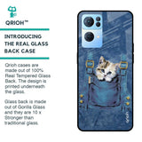 Kitty In Pocket Glass Case For Oppo Reno7 Pro 5G