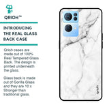 Modern White Marble Glass case for Oppo Reno7 Pro 5G