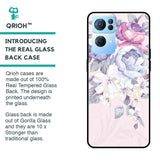 Elegant Floral Glass case for Oppo Reno7 Pro 5G
