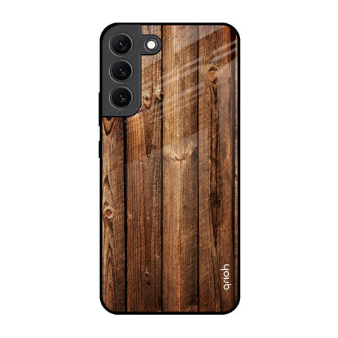 Timber Printed Samsung Galaxy S22 5G Glass Back Cover Online