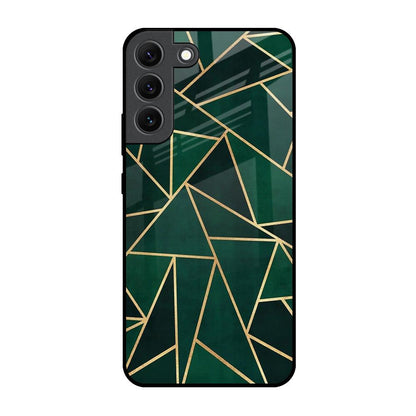 Abstract Green Samsung Galaxy S22 5G Glass Back Cover Online