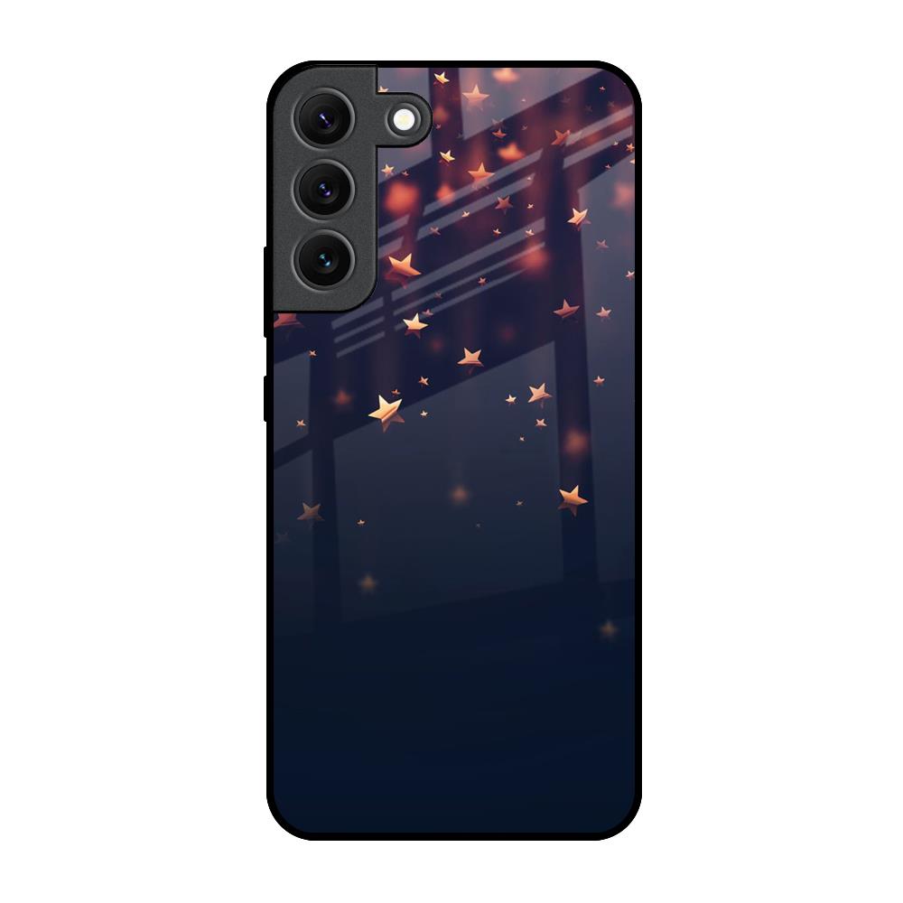 Falling Stars Samsung Galaxy S22 5G Glass Back Cover Online
