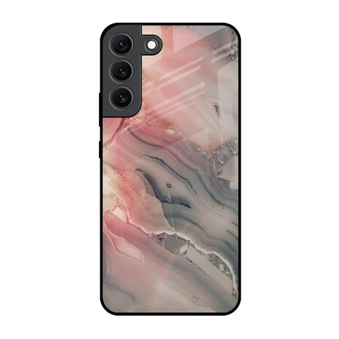 Pink And Grey Marble Samsung Galaxy S22 5G Glass Back Cover Online