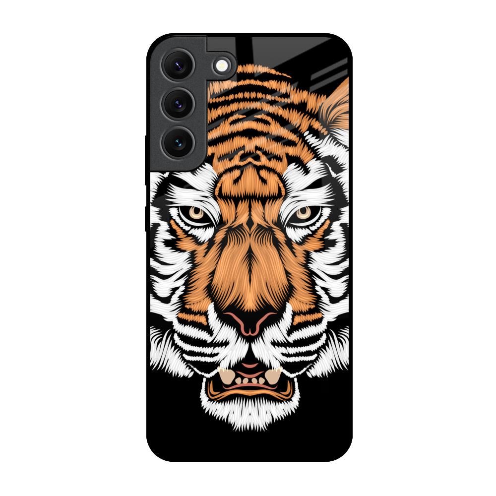 Angry Tiger Samsung Galaxy S22 5G Glass Back Cover Online