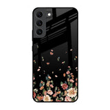 Floating Floral Print Samsung Galaxy S22 5G Glass Back Cover Online