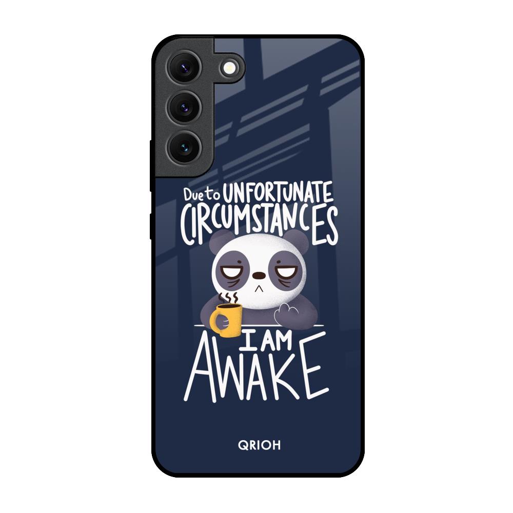 Struggling Panda Samsung Galaxy S22 5G Glass Back Cover Online