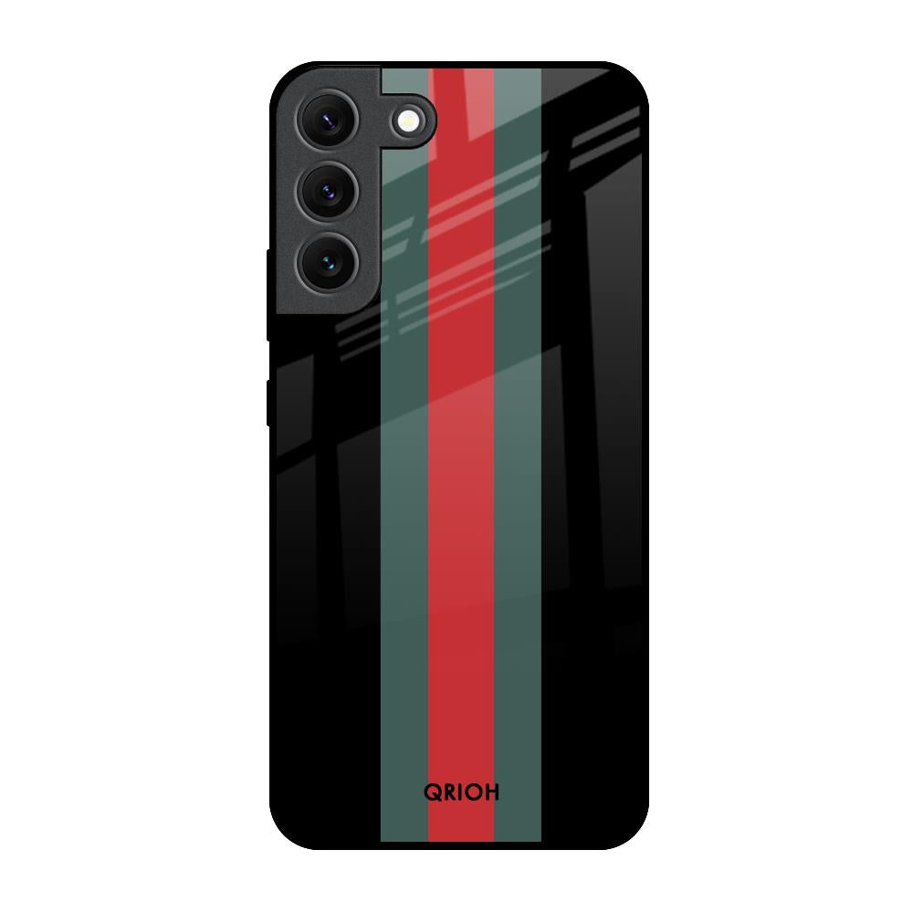 Vertical Stripes Samsung Galaxy S22 5G Glass Back Cover Online