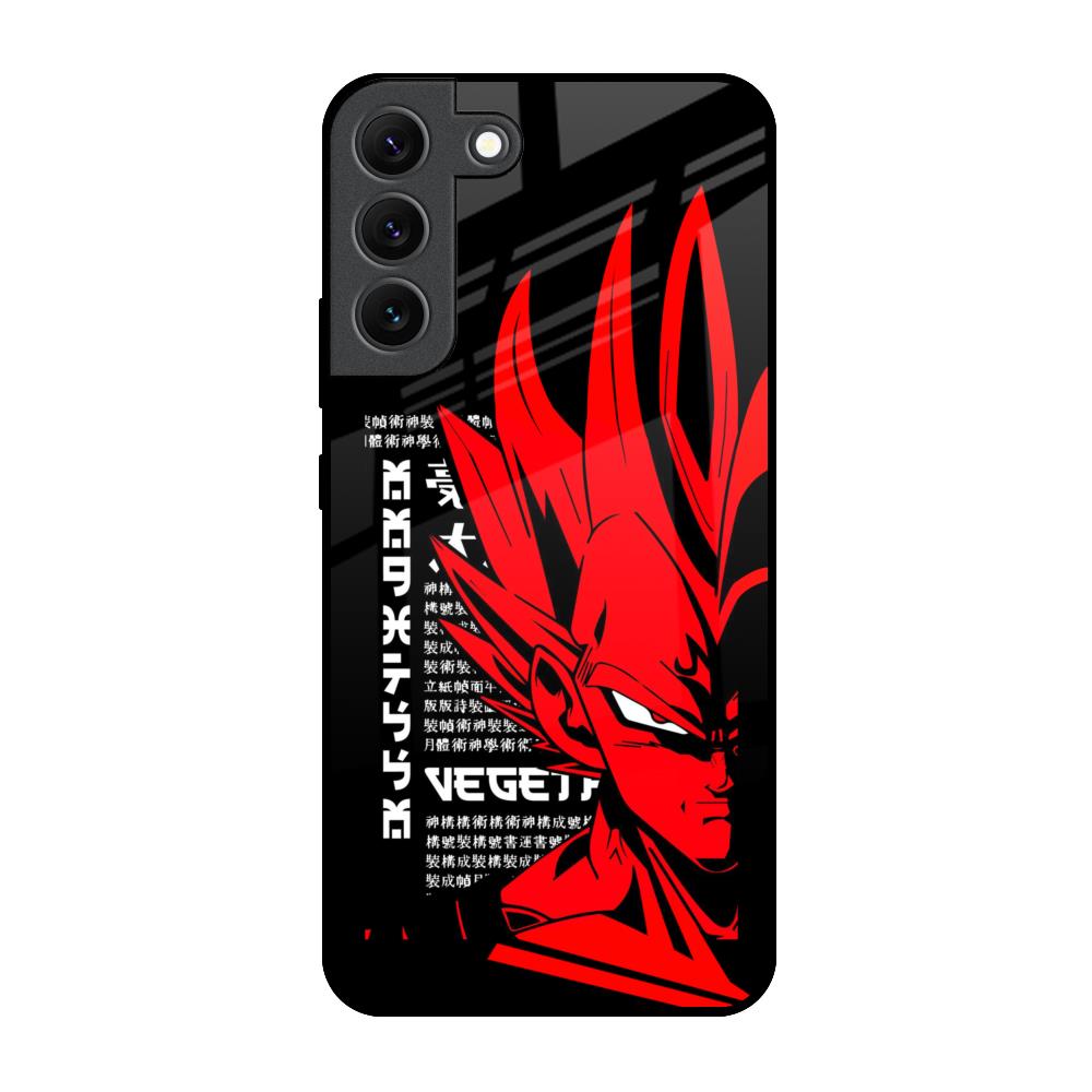 Red Vegeta Samsung Galaxy S22 5G Glass Back Cover Online