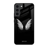 White Angel Wings Samsung Galaxy S22 5G Glass Back Cover Online