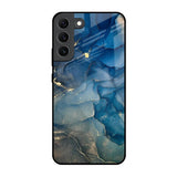 Blue Cool Marble Samsung Galaxy S22 5G Glass Back Cover Online