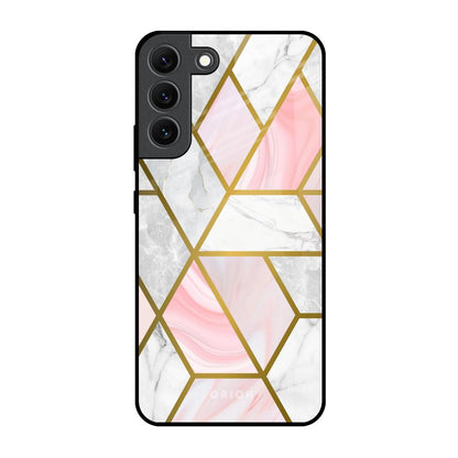 Geometrical Marble Samsung Galaxy S22 5G Glass Back Cover Online