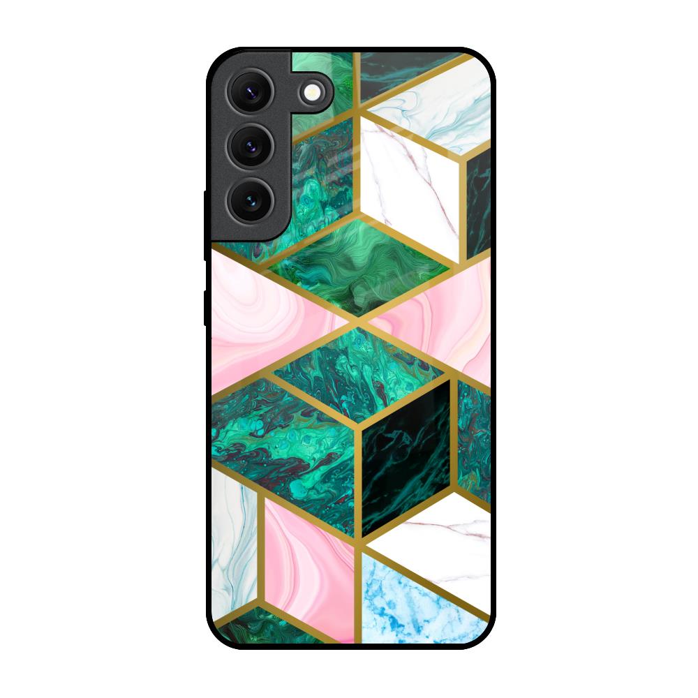 Seamless Green Marble Samsung Galaxy S22 5G Glass Back Cover Online