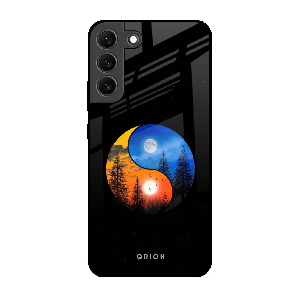 Yin Yang Balance Samsung Galaxy S22 5G Glass Back Cover Online