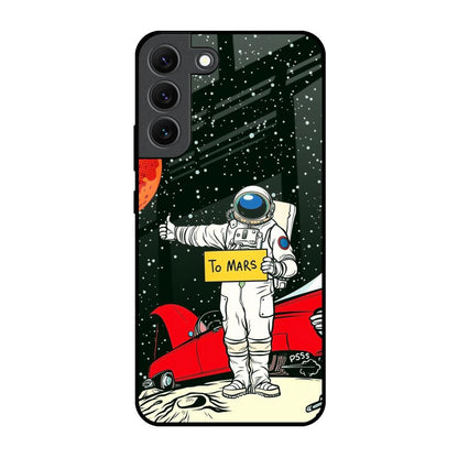 Astronaut on Mars Samsung Galaxy S22 5G Glass Back Cover Online