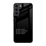 Black Soul Samsung Galaxy S22 5G Glass Back Cover Online