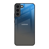 Blue Grey Ombre Samsung Galaxy S22 5G Glass Back Cover Online