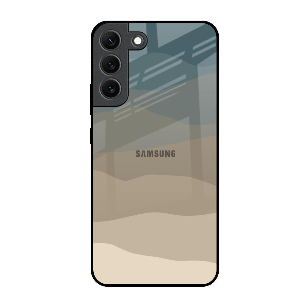 Abstract Mountain Pattern Samsung Galaxy S22 5G Glass Back Cover Online